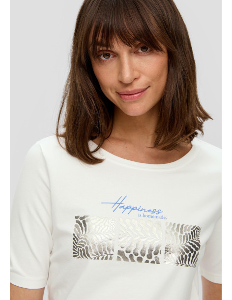 S.OLIVER T-shirt with a front print 2144441-02D3 | BON FASHION