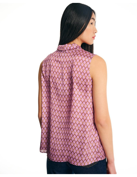 FOREL Μπλούζα αμάνικη εμπριμέ 078.10.01.084-ΛΙΛΑ | BON FASHION