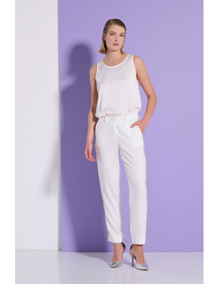 MATIS ΠΑΝΤΕΛΟΝΙ 3124452-OFF WHITE | BON FASHION