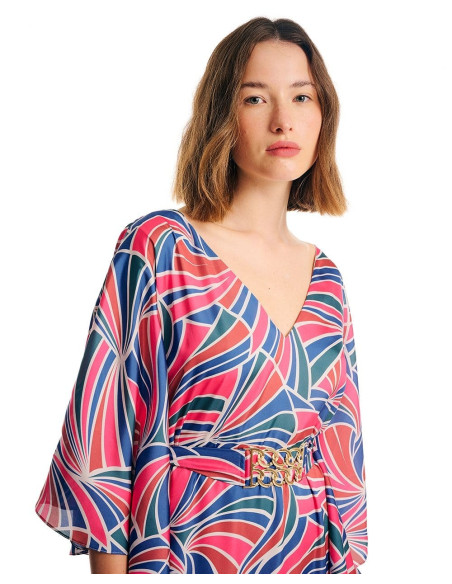 FOREL Φόρεμα εμπριμέ maxi 078.50.01.031 | BON FASHION