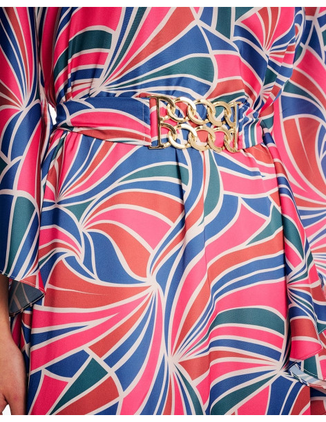 FOREL Φόρεμα εμπριμέ maxi 078.50.01.031 | BON FASHION