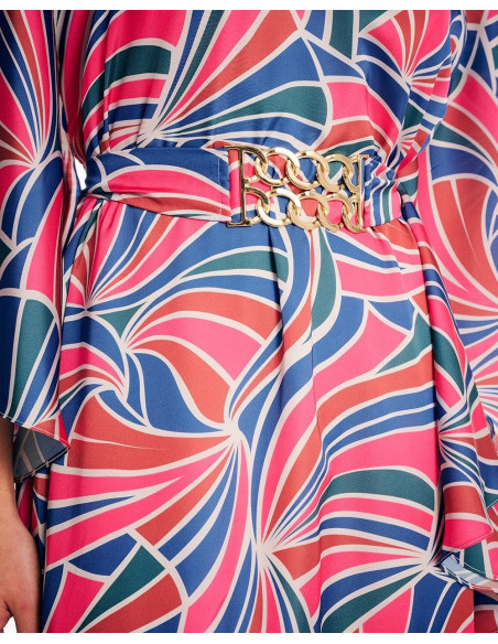 FOREL Φόρεμα εμπριμέ maxi 078.50.01.031 | BON FASHION