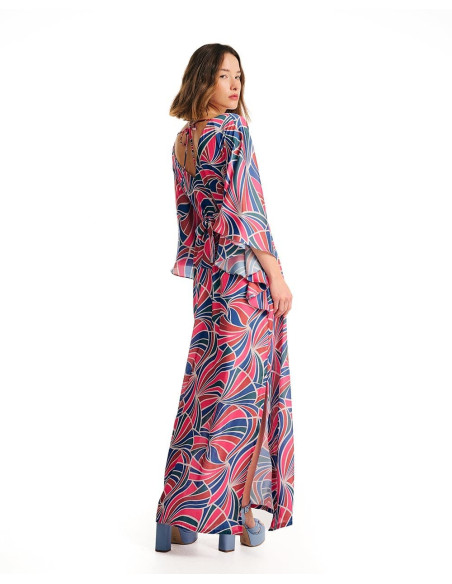 FOREL Φόρεμα εμπριμέ maxi 078.50.01.031 | BON FASHION