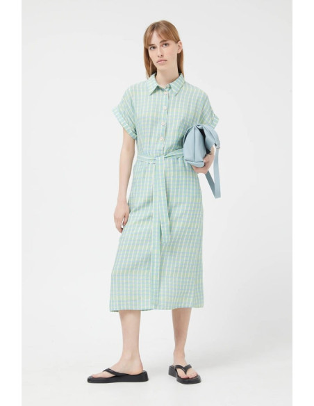 COMPANIA FANTASTICA Green midi dress 42C/11204
