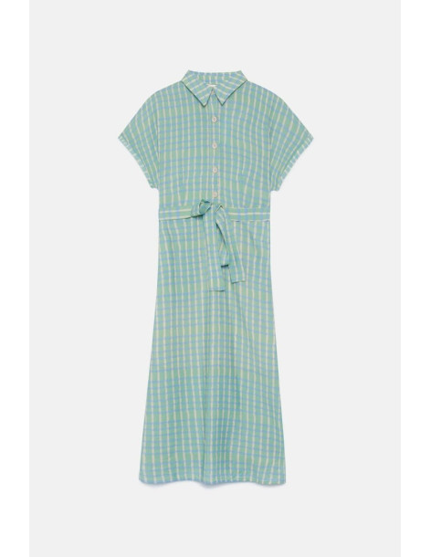 COMPANIA FANTASTICA Green midi dress 42C/11204 2