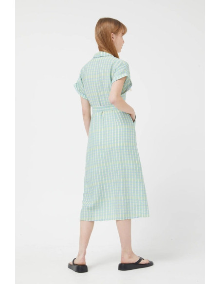 COMPANIA FANTASTICA Green midi dress 42C/11204 | BON FASHION
