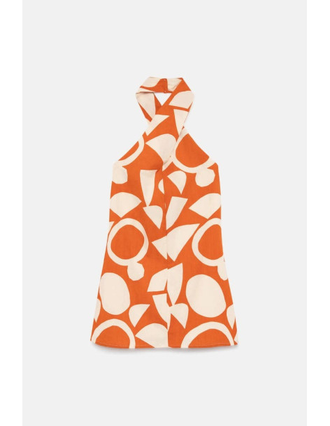 COMPANIA FANTASTICA Afrik geometric short dress 42C/43104 | BON FASHION