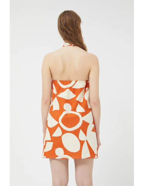 COMPANIA FANTASTICA Afrik geometric short dress 42C/43104 | BON FASHION