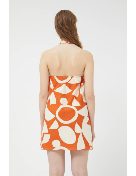 COMPANIA FANTASTICA Afrik geometric short dress 42C/43104 | BON FASHION