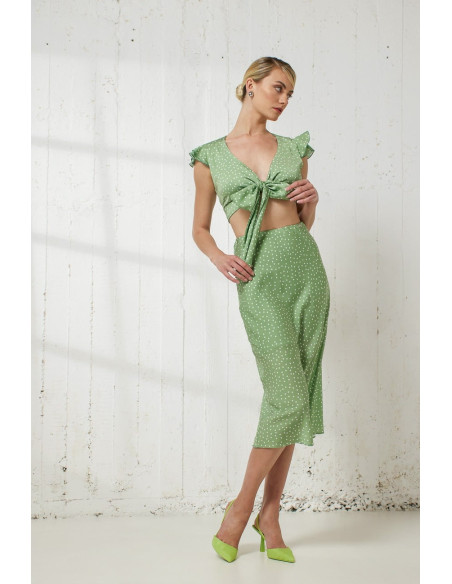 ENZZO Φούστα Cecilia 241090-ALOE | BON FASHION
