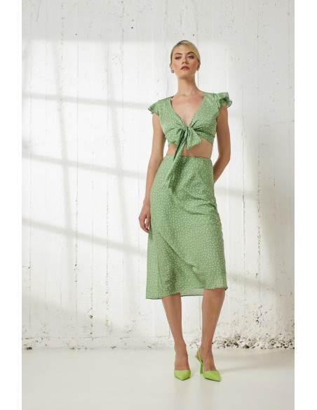 ENZZO Φούστα Cecilia 241090-ALOE | BON FASHION