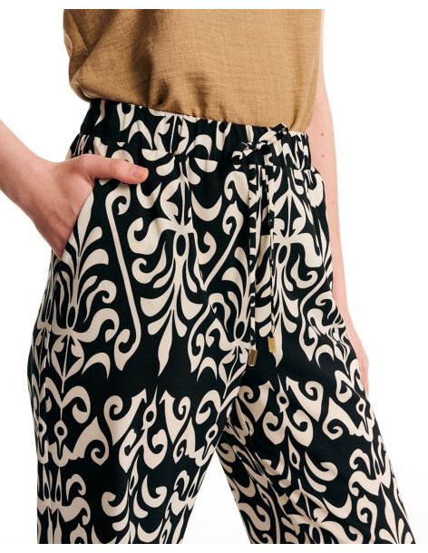 FOREL Παντελόνα με λάστιχο στη μέση 078.20.01.051 | BON FASHION