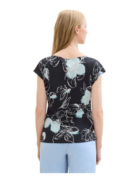 TOM TAILOR T-shirt with drapes 1041554-35283 2