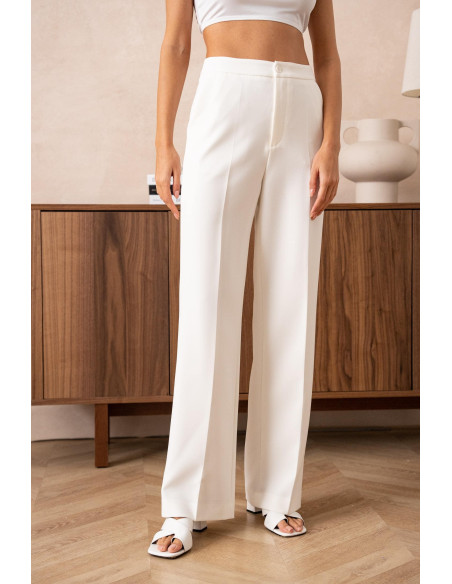 BON FASHION TROUSER 2228B-WHITE