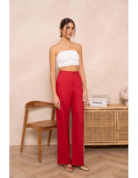 BON FASHION TROUSER P2419-RED