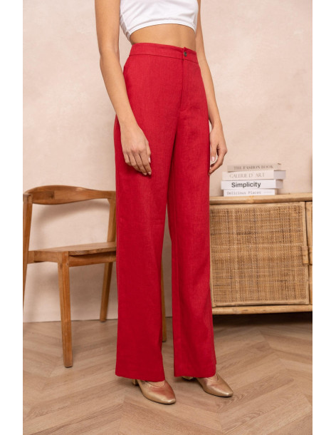 BON FASHION TROUSER P2419-RED | BON FASHION