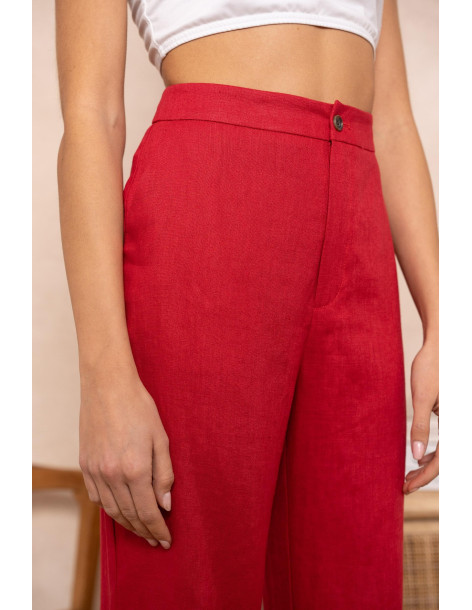 BON FASHION TROUSER P2419-RED | BON FASHION