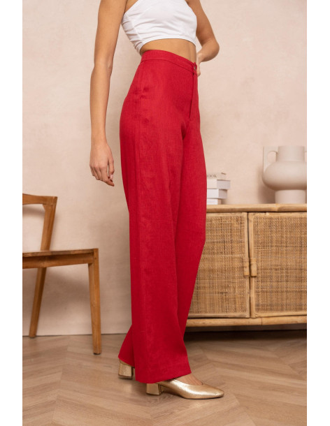 BON FASHION TROUSER P2419-RED | BON FASHION