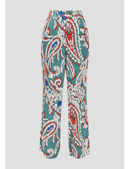 S.OLIVER Regular fit: Satin wide-leg trousers 2144257-65A1 | BON FASHION