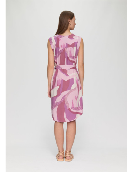 S.OLIVER Short dress with a fabric belt 2146262-47A0 | BON FASHION