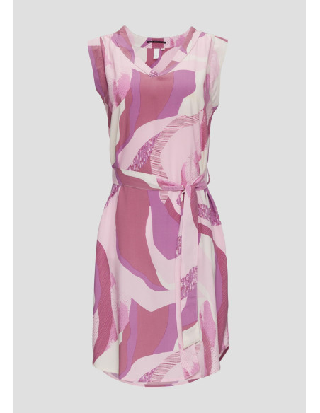 S.OLIVER Short dress with a fabric belt 2146262-47A0 | BON FASHION