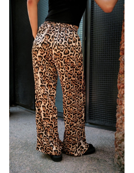 BON FASHION TROUSER ANIMAL PRINT L007-CAMEL | BON FASHION