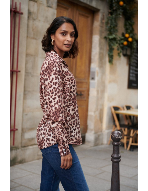 BON FASHION leopard cotton shirt CH2670 | BON FASHION