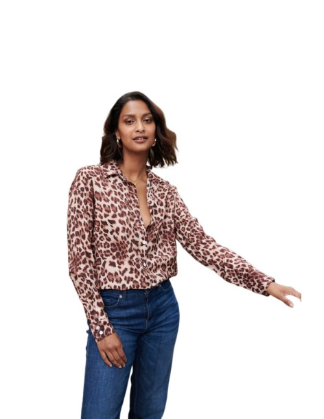 BON FASHION leopard cotton shirt CH2670