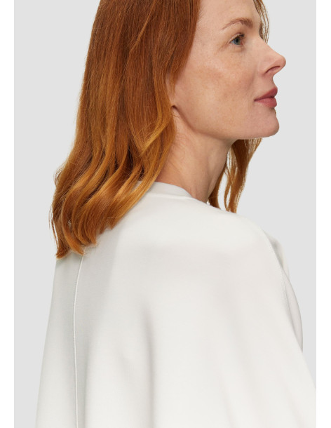 S.OLIVER Scuba sweatshirt with batwing sleeves 2150862-0210 | BON FASHION