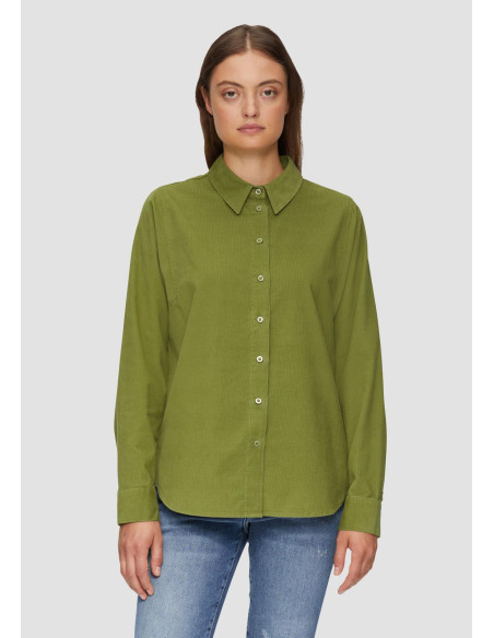 S.OLIVER Corduroy blouse in a relaxed fit 2155173-7774