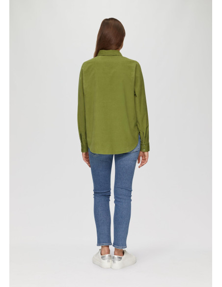 S.OLIVER Corduroy blouse in a relaxed fit 2155173-7774 | BON FASHION