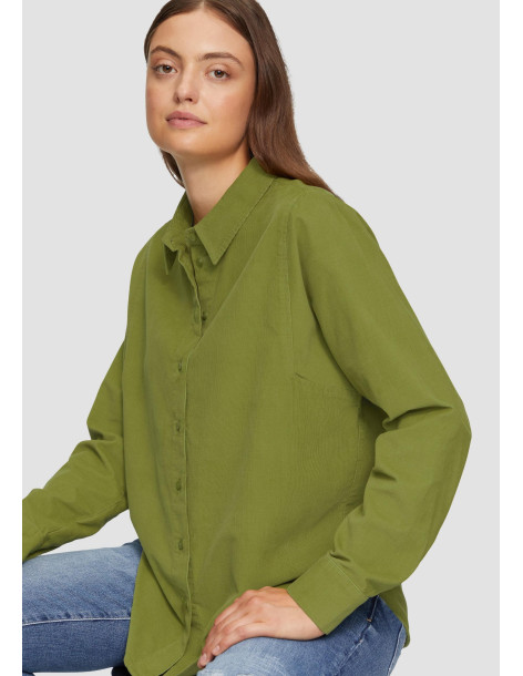 S.OLIVER Corduroy blouse in a relaxed fit 2155173-7774 2