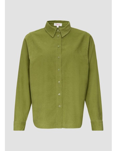 S.OLIVER Corduroy blouse in a relaxed fit 2155173-7774