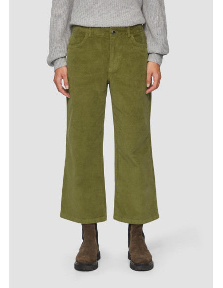 S.OLIVER Stretchy corduroy culottes 2154440-7774 | BON FASHION