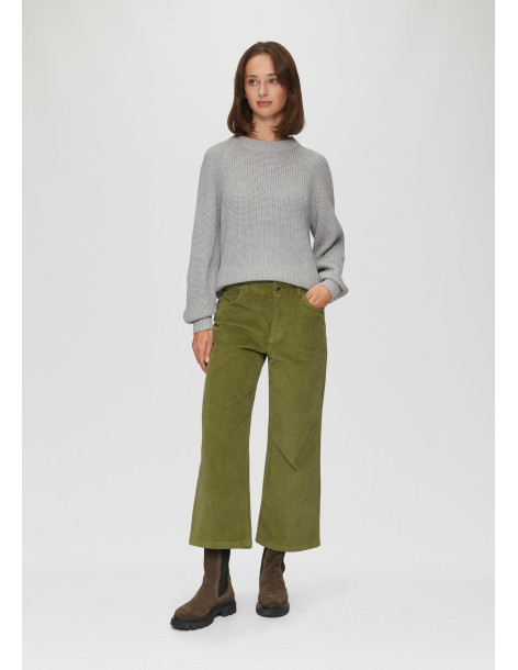 S.OLIVER Stretchy corduroy culottes 2154440-7774 | BON FASHION