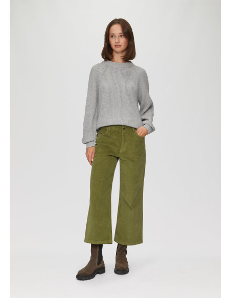 S.OLIVER Stretchy corduroy culottes 2154440-7774 | BON FASHION
