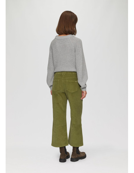 S.OLIVER Stretchy corduroy culottes 2154440-7774 | BON FASHION