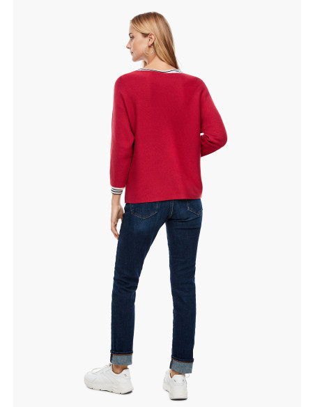 Πλεκτή μπλούζα 3/4 μανίκι S.OLIVER 2043096-3842 | BON FASHION