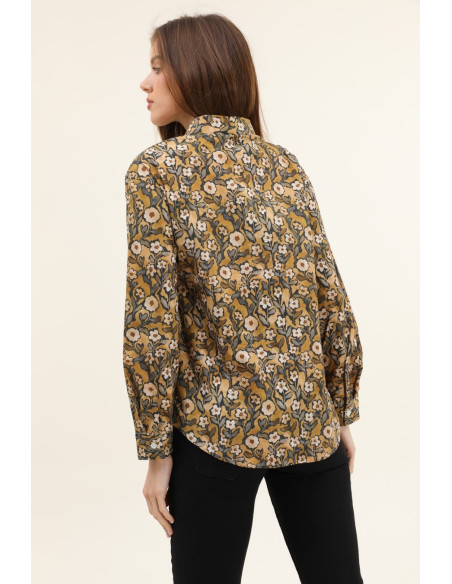 BON FASHION SHIRT 3006L-BROWN | BON FASHION
