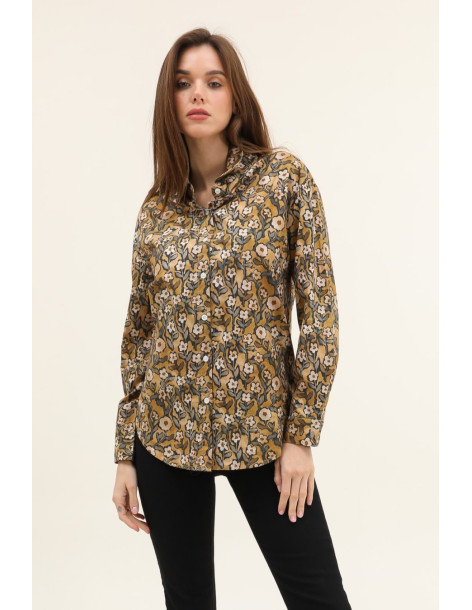 BON FASHION SHIRT 3006L-BROWN