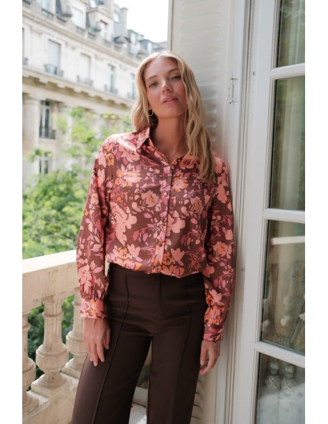 LOVIE & CO Blouse ALOIS 93196-BROWN 2