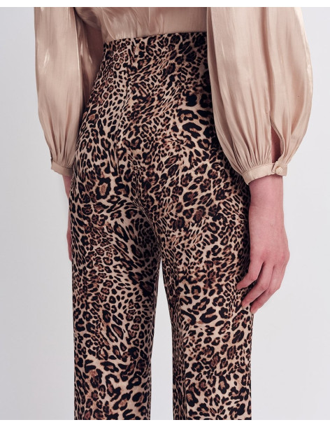 FOREL Παντελόνι καμπάνα animal print 079.20.01.005 | BON FASHION