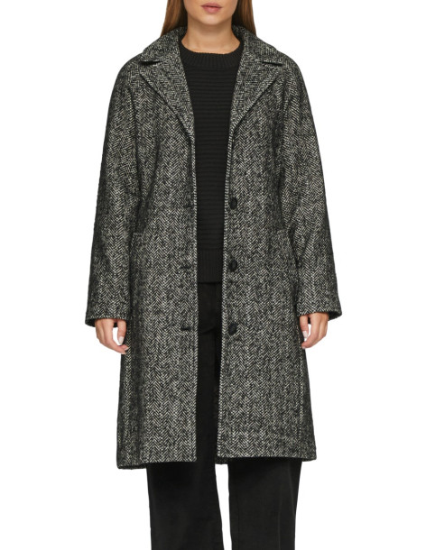 S.OLIVER Wool blend coat with a tie-around belt 2154893-99Q4 | BON FASHION