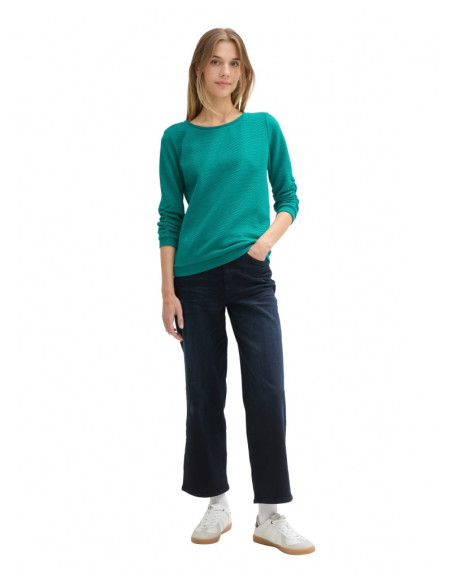 TOM TAILOR Textured μπλούζα 1039979- 35914| BON FASHION