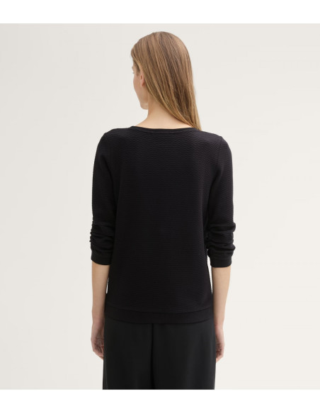 TOM TAILOR Textured μπλούζα 1039979- 14482| BON FASHION