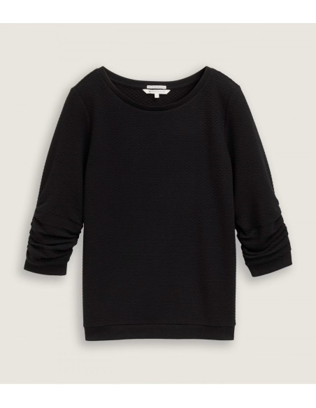 TOM TAILOR Textured μπλούζα 1039979- 14482| BON FASHION