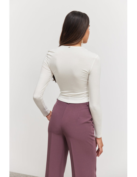 ENZZO Μπλούζα Kalia 242108-ΕΚΡΟΥ | BON FASHION