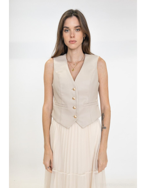 BON FASHION CARDIGAN S4718-BEIGE