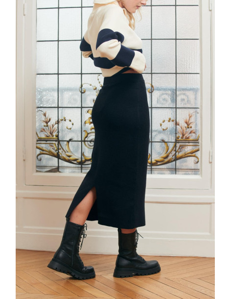 BON FASHION SKIRT CH1627-BLACK 2