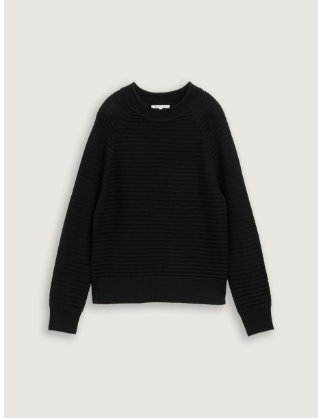 TOM TAILOR Knitted sweater with texture 1044925-14482 2